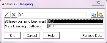 Global Damping Dialog