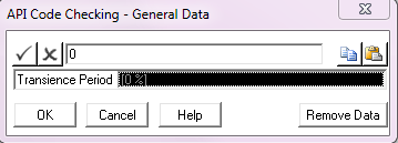 General Data Dialog