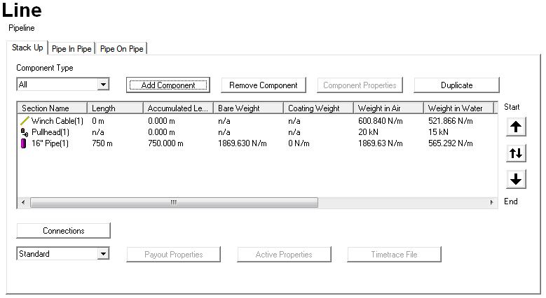 Completed Line Component