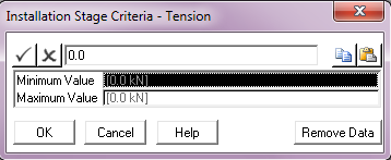 Tension Criterion - Values