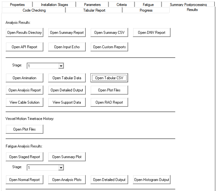 Example Results Tab