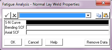 Weld Properties – Normal Lay