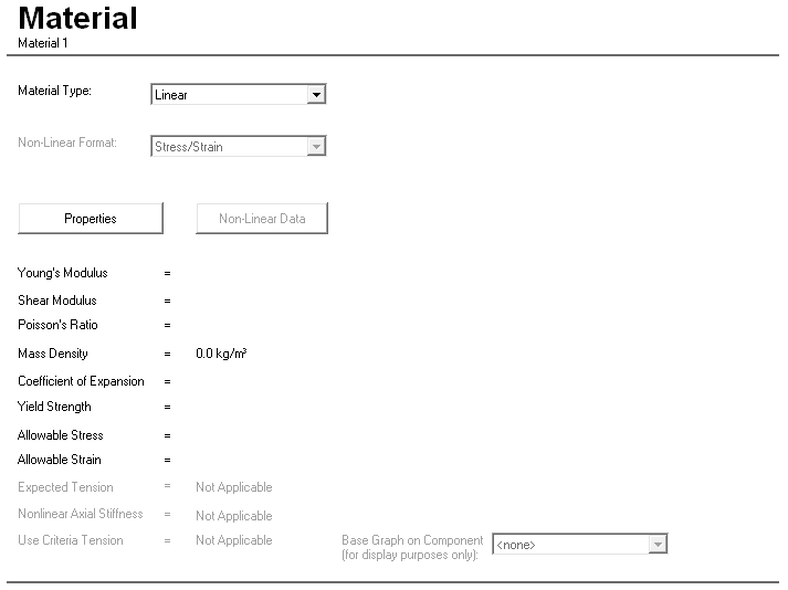 Material Component Dialog