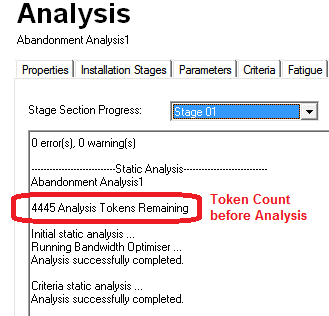 Tokens Remaining before Analysis