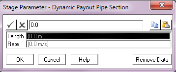 Dynamic Payout Pipe Section