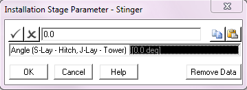 Stinger Angle Specification