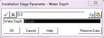 Water Depth Specification