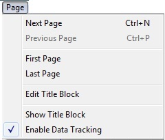 Page Menu