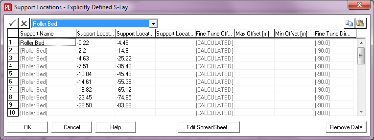 Stinger Component - Support Locations