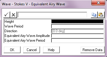 Stokes V Wave with Equivalent Airy Wave