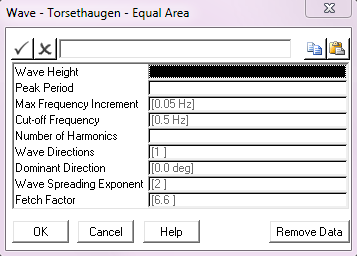 Torsethaugen Wave - Equal Area Specification