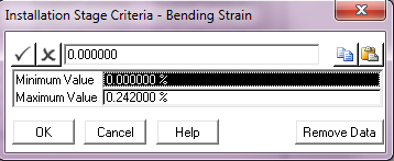 Defining Maximum Allowable Bending Strain