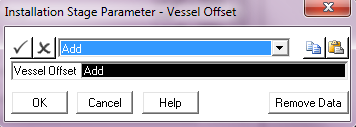 Adding Vessel Offset