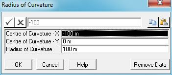 Radius of Curvature Data